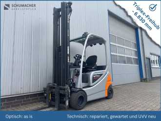 Gabelstapler gebraucht STILL RX20-20P | Triplex 6.830 mm ELEKTRO VIERRADFRONTSTAPLER (13067060) backdrop